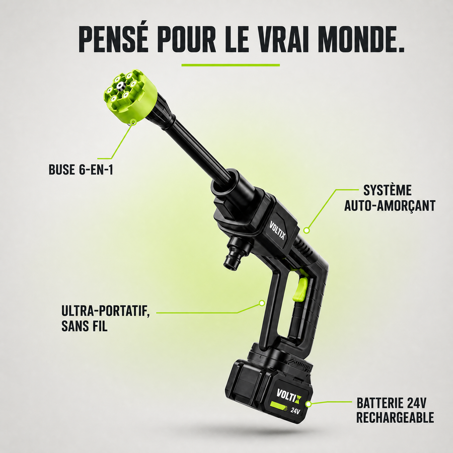 Nettoyeur Haute Pression Sans Fil VOLTIX