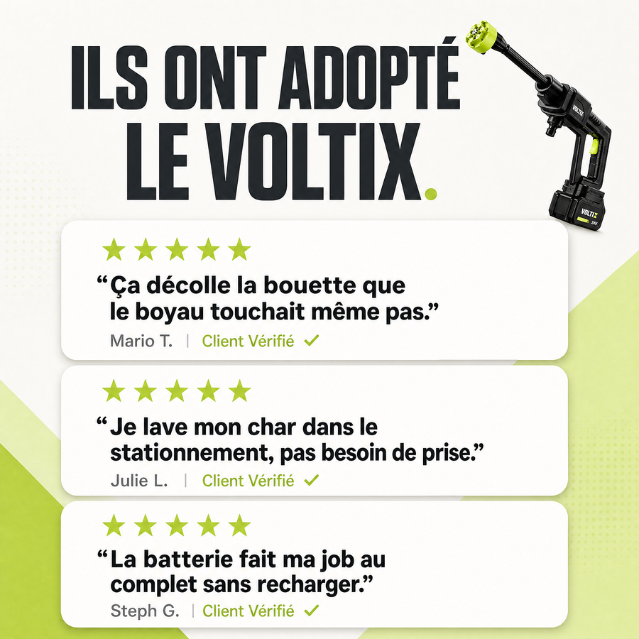 Nettoyeur Haute Pression Sans Fil VOLTIX