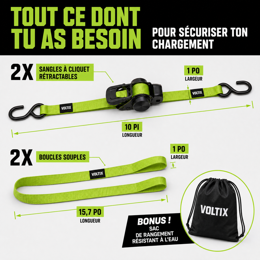 Straps Rétractables VOLTIX